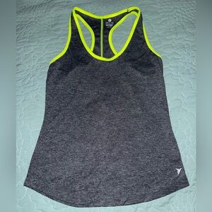 Old Navy Charcoal and Lime Tank Top